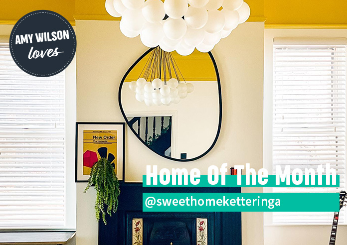 A beautiful set of white taped wooden blinds in a very bright room